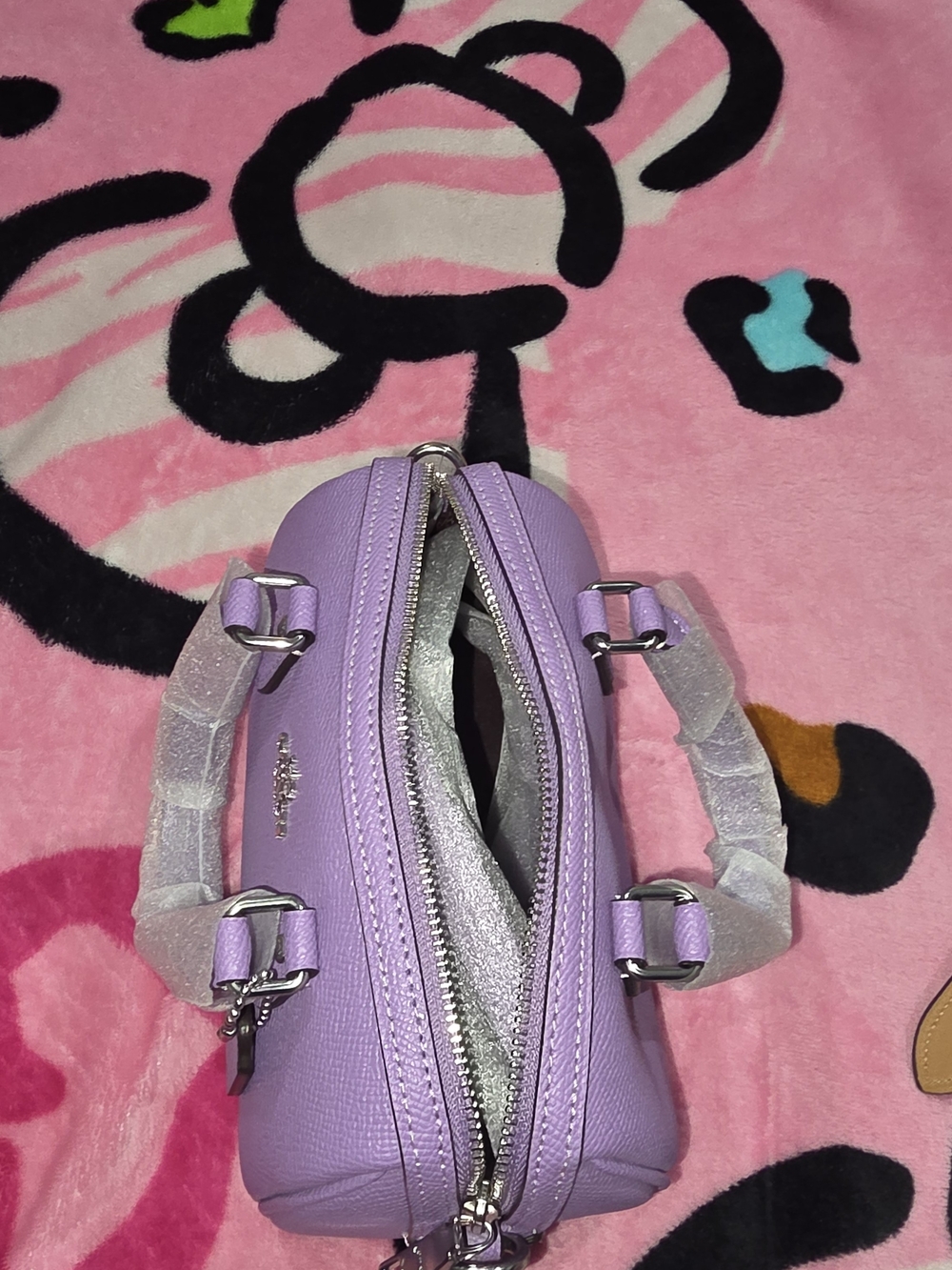 Coach Mini Rowan Purple New - Picture 5 of 5